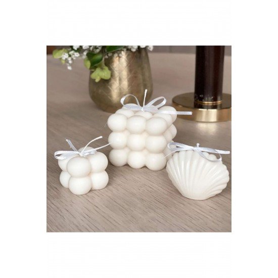 Bubble Mum 2'li Dekoratif Kokulu Hediyelik Mum