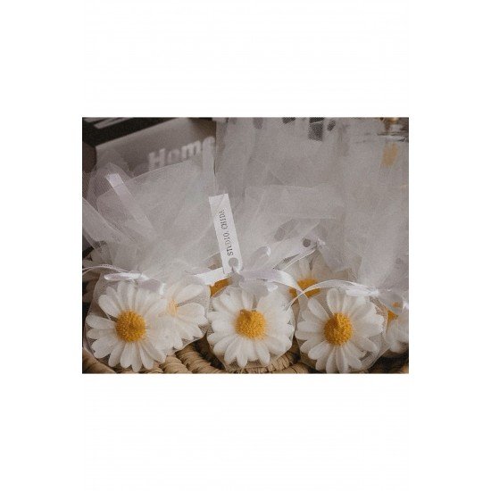 15 adet Mini Papatya Mum Süslemeli Hediyelik