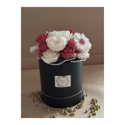 Buket mum, sevgililer günü buketi, buket,çiçek, çiçek mum