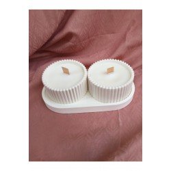 Bernami Dekoratif Hediyelik Sunum Atlığı Ve Kase 3 Parça Set ( Mum Yoktur)