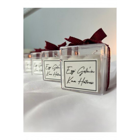 Hediyelik Mumlar Kurdelalı Buble Hediyelik Mum, Nikah Şekeri, Doğum, Sünnet, Düğün Nişan Söz 20 Adet