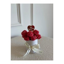 Buket mum, çiçek mum, çiçek, buket, dekoratif mum, hediyelik mum, sevgililer günü hediyesi