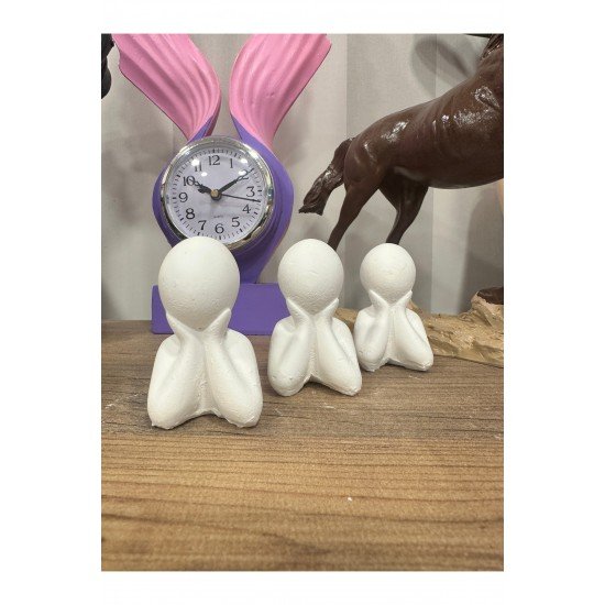 Şık ve Dekoratif Üç'lü Çocuk Biblo, Dekoratif Obje