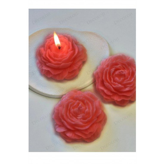 Söz, Nişan, Kına, Düğün, Mevlüt, Sünnet, Nikah Şekeri Hediyelik Hatıra Kırmızı Şakayık Mum, 10 Adet