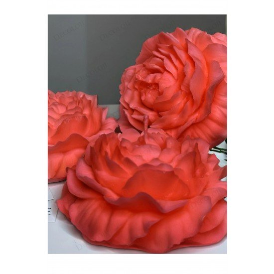 Söz, Nişan, Kına, Düğün, Mevlüt, Sünnet, Nikah Şekeri Hediyelik Hatıra Kırmızı Şakayık Mum, 10 Adet