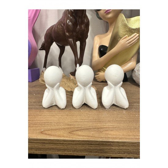 Şık ve Dekoratif Üç'lü Çocuk Biblo, Dekoratif Obje