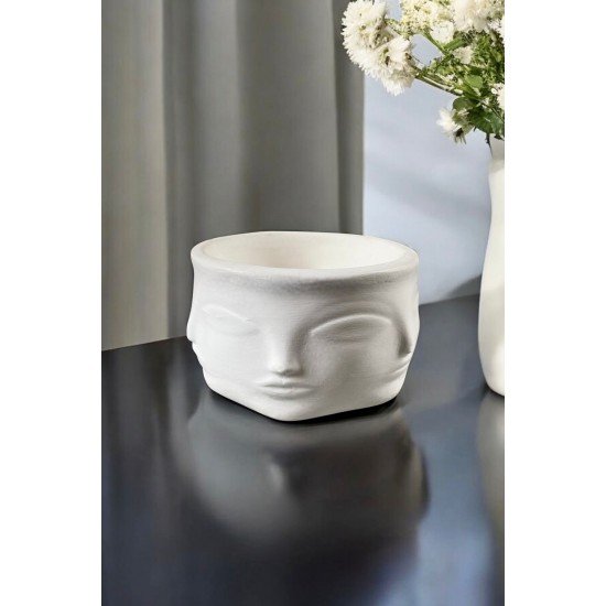 Dekoratif Sukulent Saksı Biblo