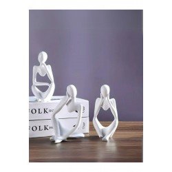 Düşünen Adam Dekoratif Biblo-3'lü Set