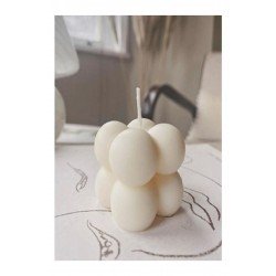 Bernami Küçük Bubble Candle Mum Kokulu Dekoratif Mum El Yapımı %100 Doğal Mum 1 Adet