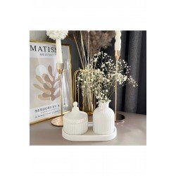 Dekoratif Üçlü Vazo Seti