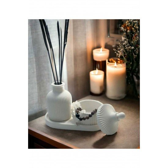 Dekoratif Üçlü Vazo Seti