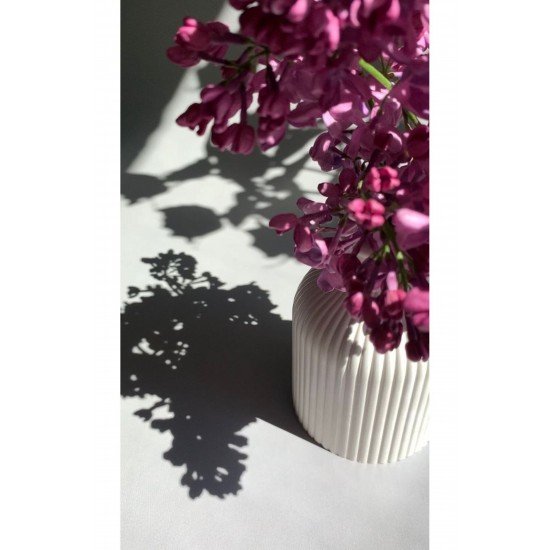 Çizgili Dekoratif Vazo