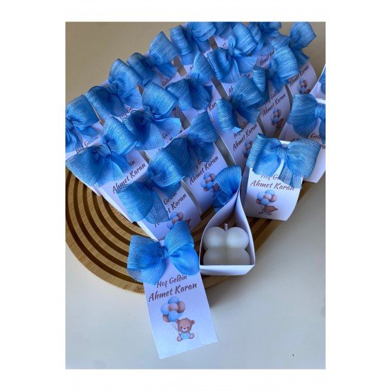 Pinterest Kartlı Bubble Mum 20 Adet