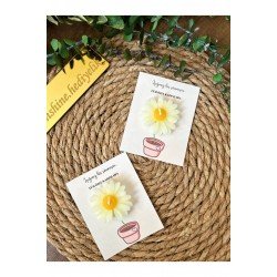 SUNSHINE HEDİYELİK 10 adet Kartlı Papatya Mum 8 Mart Dünya Kadınlar Günü