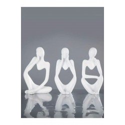 Düşünen Adam Dekoratif Biblo-3'lü Set
