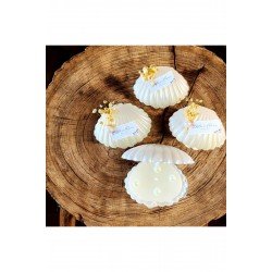 NİKAH NİŞAN  SÖZ DOĞUM GÜNÜ HEDİYELİK İSTRİDYE İNCİLİ MUM 25 ADET