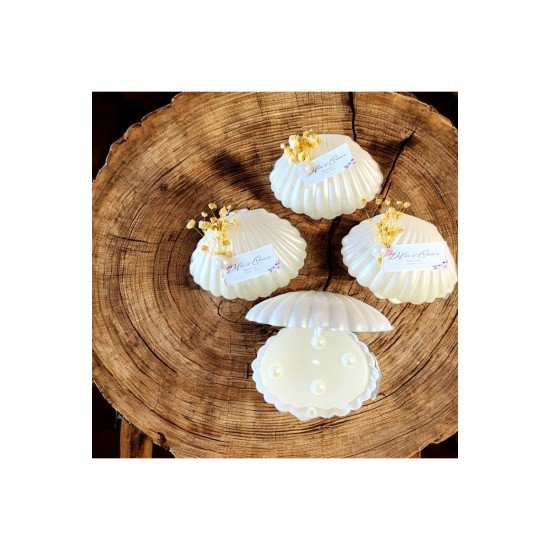 NİKAH NİŞAN  SÖZ DOĞUM GÜNÜ HEDİYELİK İSTRİDYE İNCİLİ MUM 25 ADET