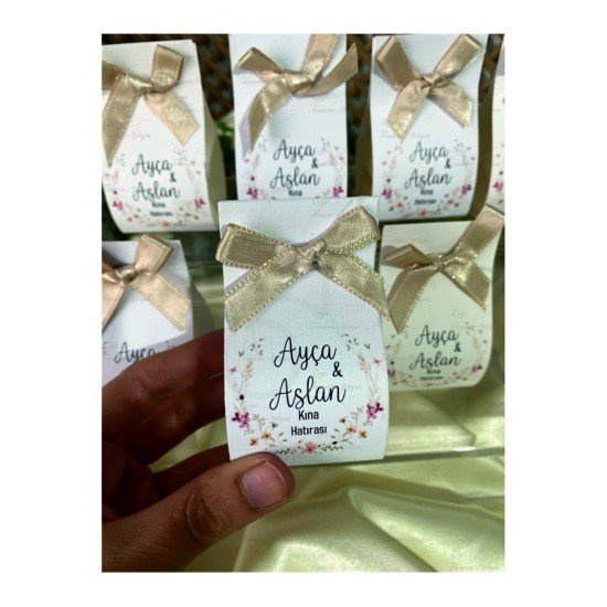 20 Adet k-Kartlı Mini Bubble Mum, Nikah Şekeri, Doğum, Sünnet,Nişan Söz, Kına, Doğum Günü