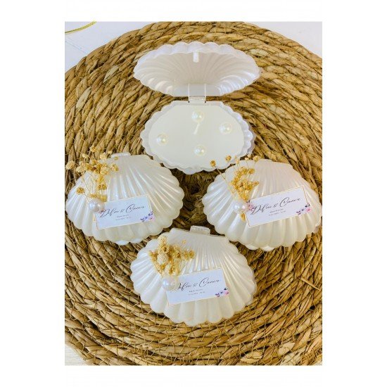 NİKAH NİŞAN  SÖZ DOĞUM GÜNÜ HEDİYELİK İSTRİDYE İNCİLİ MUM 25 ADET