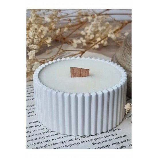 Dekoratif Vazo, Vintage Kapaklı Mumluk ve Mum 3'lü Set