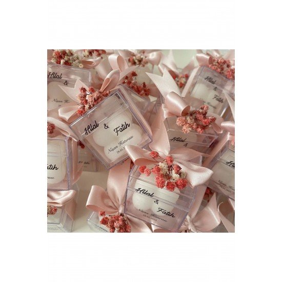 Söz Hediyeliği Nişan Hatırası Kına Hediyeliği Doğum Günü Hediyeliği Kokulu Mum 10 Adet