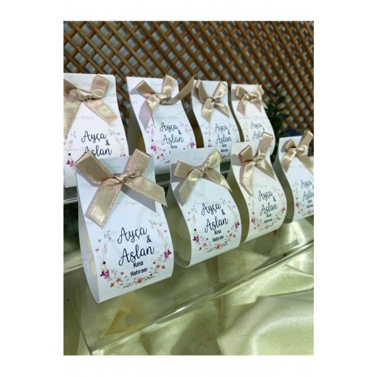 20 Adet k-Kartlı Mini Bubble Mum, Nikah Şekeri, Doğum, Sünnet,Nişan Söz, Kına, Doğum Günü