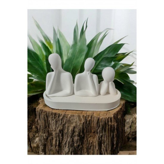 Pinterest Modern Minimalist Aile Heykeli – Zarif ve Anlamlı Dekoratif Obje