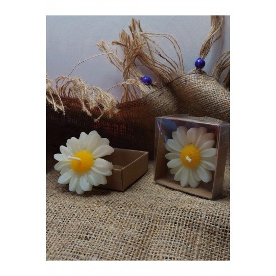 Papatya Şekilli Yüzen Mum, Vazo İçin Yüzen Mum, Kokusuz Yüzen Mum 3'Lü Set