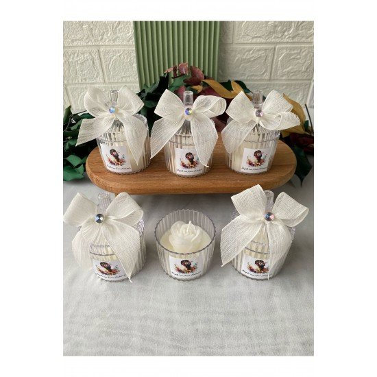 Mika Şekerlik İçerisinde Top Gül Kına Söz Nişan Hediyelik 25 Adet