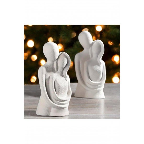 Dekoratif Sarılan Çift Sevgili