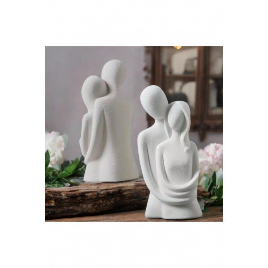 Dekoratif Sarılan Çift Sevgili