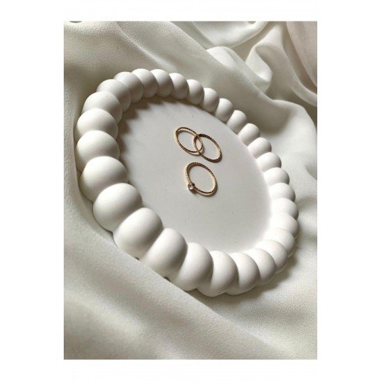 Bubble Dekoratif Tabak, Bardak Altlığı 2’li Set