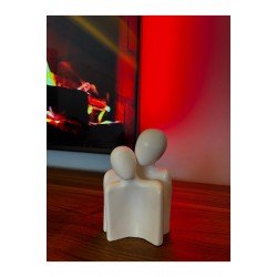 Dekoratif Kadın Erkek Temalı Figür, Biblo, Sarılan Çift