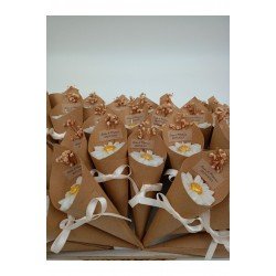 Kişiye Özel Düğün|nişan|söz|Kına|Sünnet| Hediyelik Vanilya Kokulu Papatya Buket Mum-20 Adet