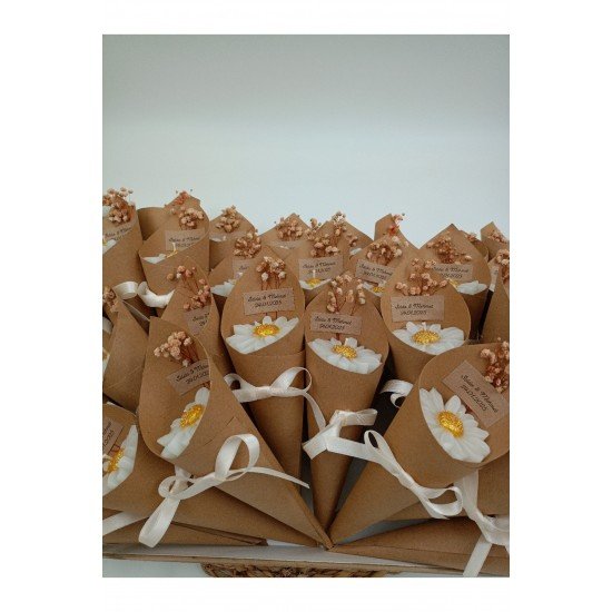 Kişiye Özel Düğün|nişan|söz|Kına|Sünnet| Hediyelik Vanilya Kokulu Buket Mum-20 Adet