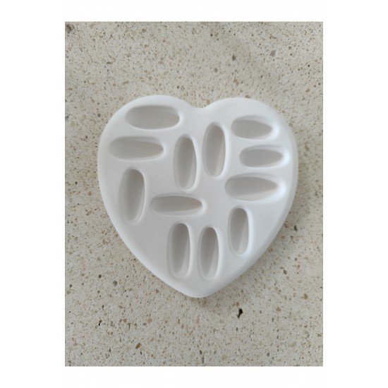 Dekoratif Kalp Şeklinde Yüzük ve Takı Organizer Takı Tabağı