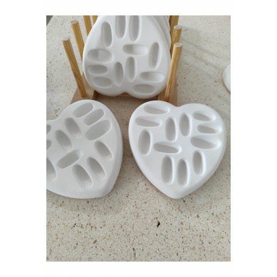 Dekoratif Kalp Şeklinde Yüzük ve Takı Organizer Takı Tabağı