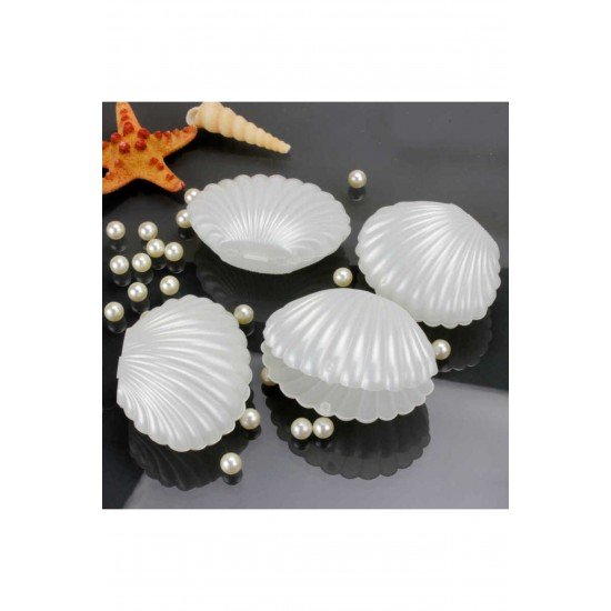 10 Adet Dekoratif Hediyelik İstiridye Kutu Takı, Mum, Söz Nişan