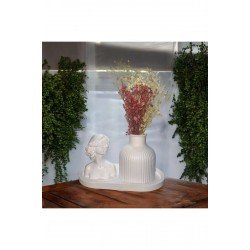 Bernamiofficial Tombul Vazo, Biblo Ve Sunumluk Seti- Ev Dekorasyon