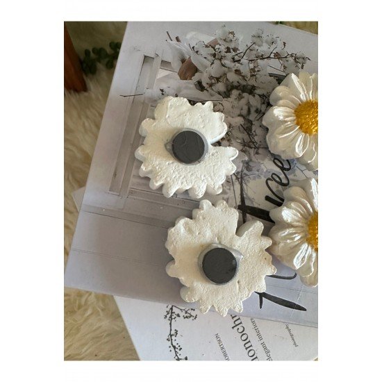 6’lı papatya model dolap süsü magnet