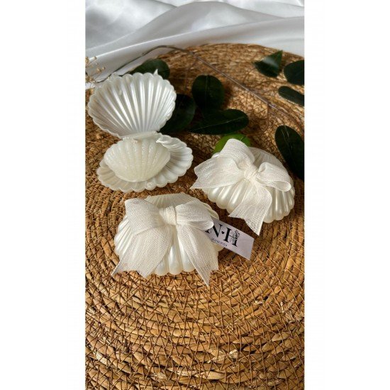 Pinterest Istiridye Kutulu Midye Mum Kurdeleli Nişan Hediyeliği 10 Adet, Midye Mum,Düğün Nişan Söz