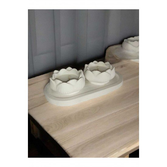 PİNTEREST İKİLİ LOTUS SUNUMLUK MUM