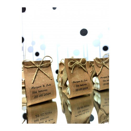 Süslemeli Mini Bubble Mum, Nikah Şekeri, Doğum, Sünnet, Düğün Nişan Söz, Kına, Doğum Günü- 20 Adet