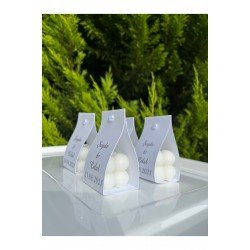 Official Beyaz Kişiye Özel Bubble Mum Hediyelikleri Söz,nişan,nikah,düğün Hatırası - 15 Adet