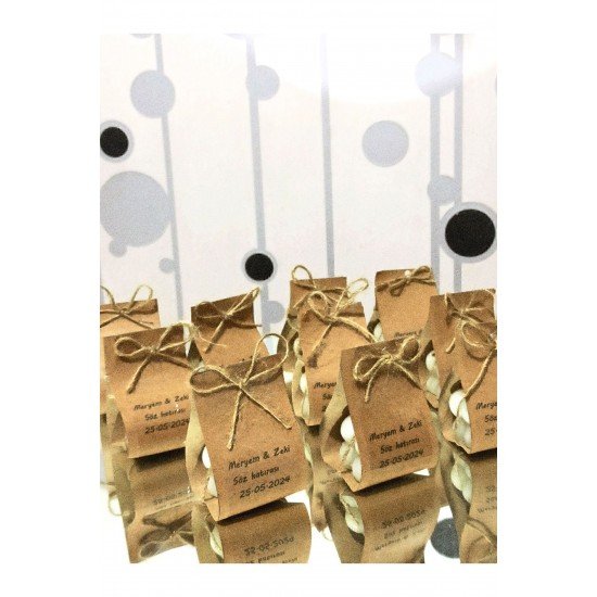 Süslemeli Mini Bubble Mum, Nikah Şekeri, Doğum, Sünnet, Düğün Nişan Söz, Kına, Doğum Günü- 20 Adet