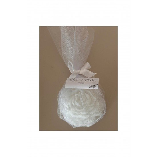 Söz, Nişan, Kına, Düğün, Mevlüt, Sünnet, Nikah Hediyelik Tül İçerisinde Şakayık Mum -15 Adet