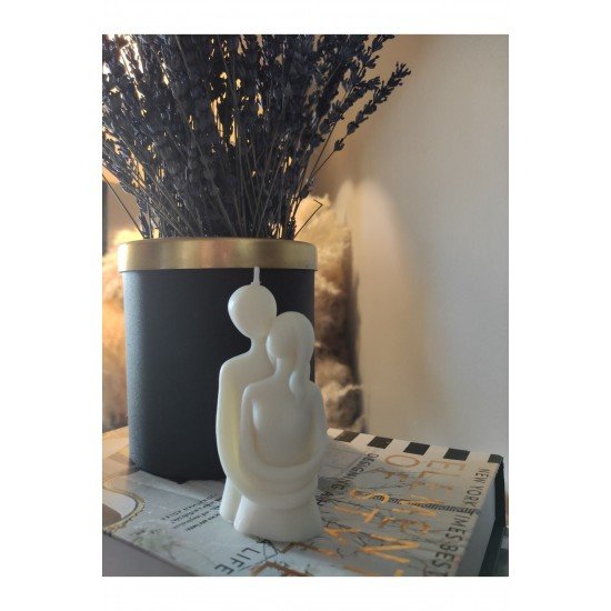 Pinterest Kokulu Sevgili Sarılan Çift Dekoratif Mum