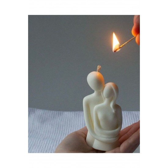 Pinterest Kokulu Sevgili Sarılan Çift Dekoratif Mum