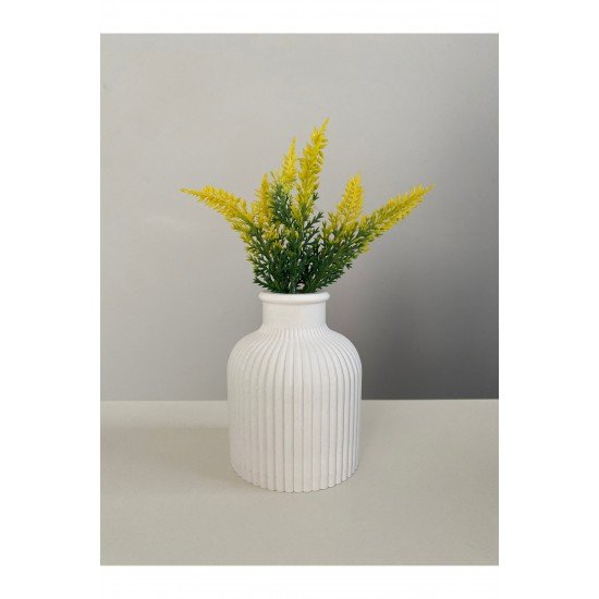 Dekoratif Çizgili Vazo Sadece Vazo