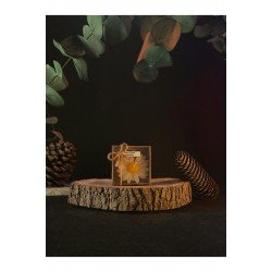 20' li Kraft kutulu Sarı Papatya Mum Hediyelik | Kına, Söz, Nikah, Doğum Günü İçin | Royal Ember
